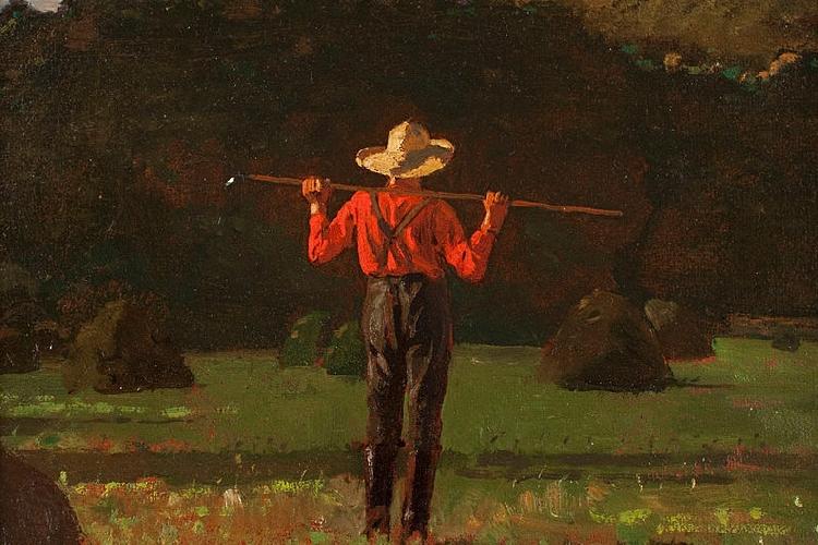 Winslow Homer Farmer with a Pitchfork Spain oil painting art